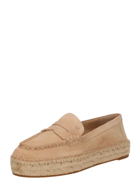 Lauren Ralph Lauren espadrile din piele intoarsa Luize Loafer bej