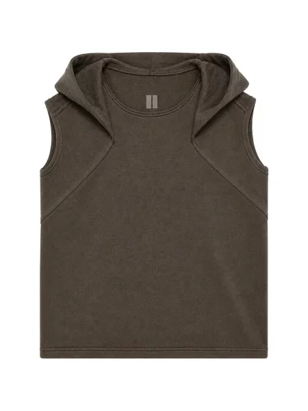 Bluza z kapturem dziecięca Rick Owens brązowa