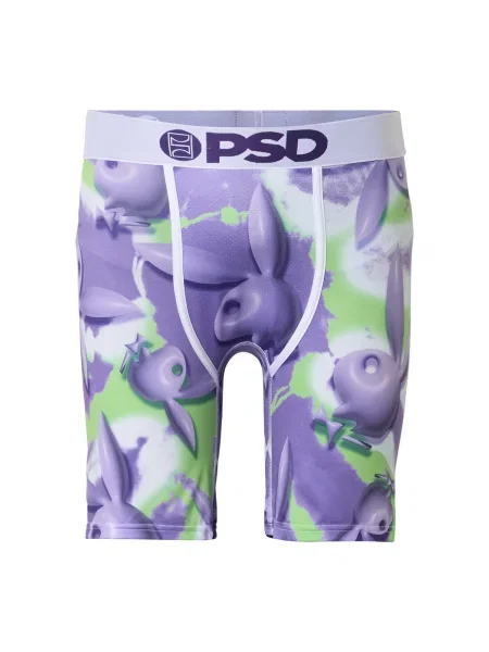 PSD Boxerky trávově zelená / orchidej bílá