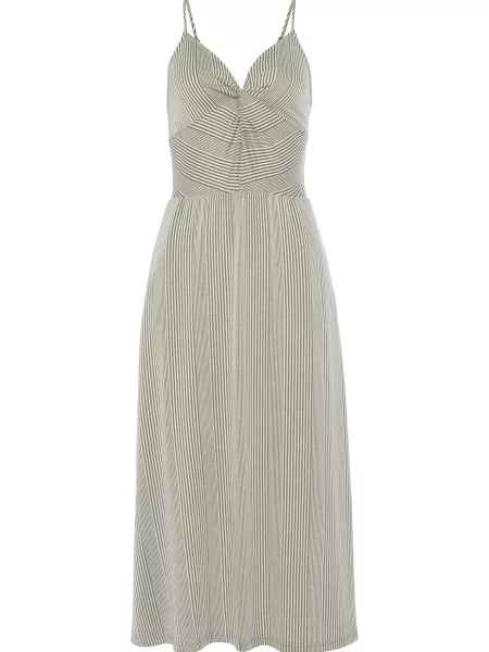 LASCANA Rochie de vară oliv alb