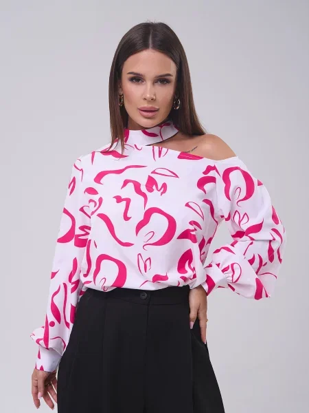 ISSA Plus Блуза білий