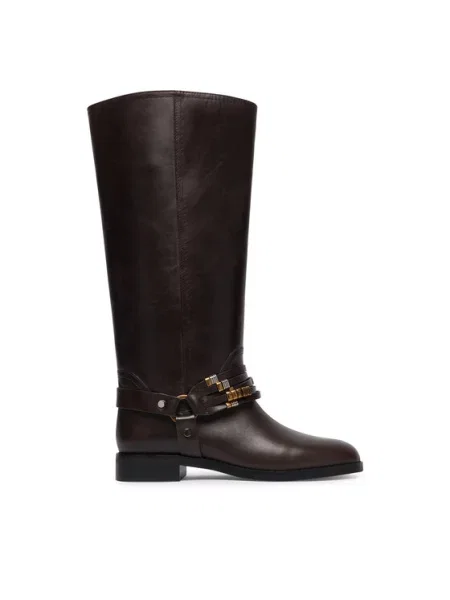 PINKO Офицерки Cheval 01 Тъмнокафяв