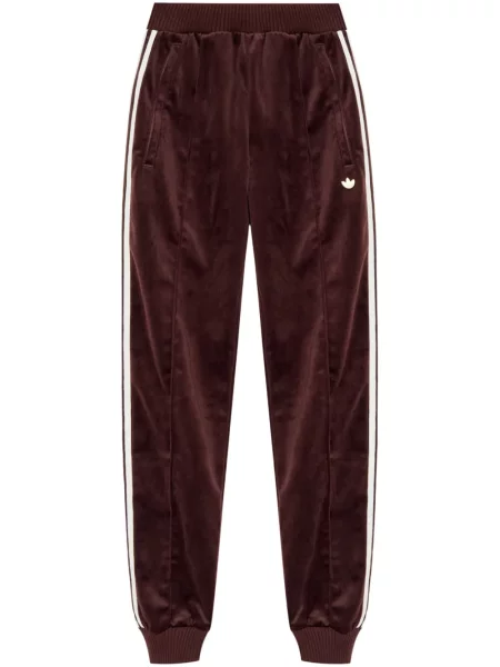 Pantaloni Adidas cu broderie de catifea negru