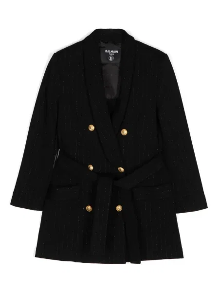 Płaszcz dziecięcy Balmain czarny