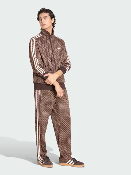 Переработанный свитер Adidas коричневый