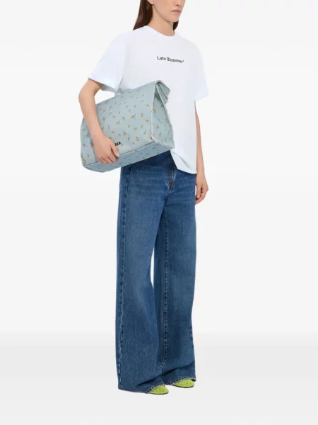 Tricou Msgm scurt alb