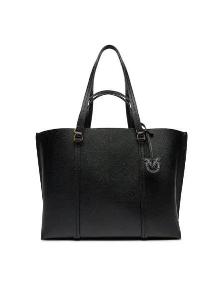 Pinko De piele geantă shopper CARRIE negru