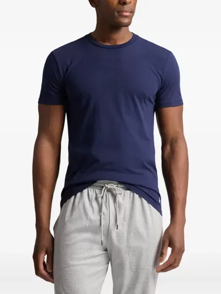 Tricou polo Polo Ralph Lauren cu dungi cu două rânduri de nasturi cu aplicații negru