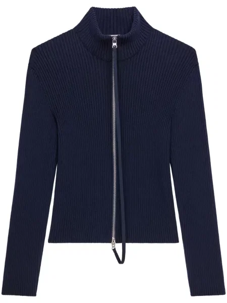 Cardigan Courreges tricotate albastru