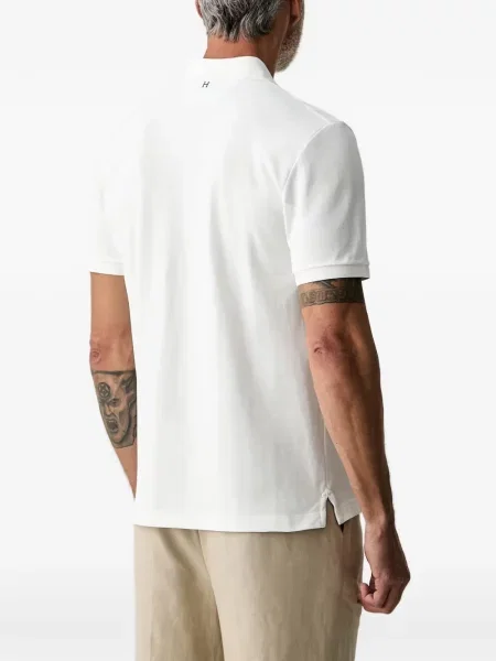 Polo Hackett London με κέντημα λευκό