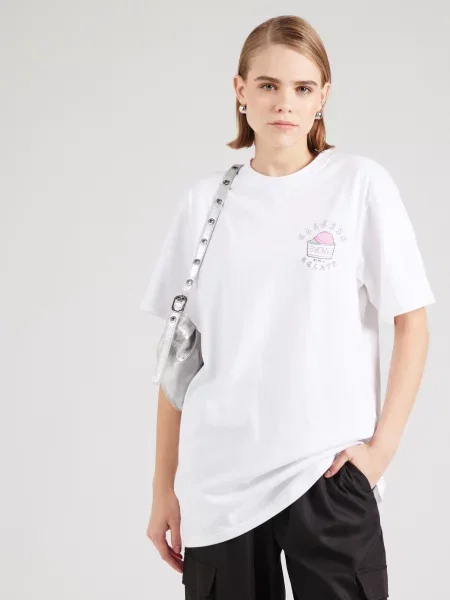 ELLESSE Tricou STREGA maro / roz / negru alb