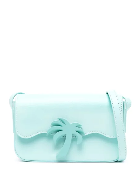 Torba plażowa Palm Angels skórzana niebieska