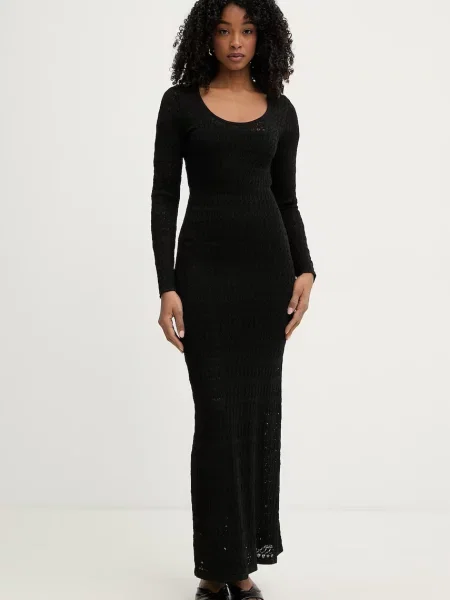 MICHAEL Michael Kors sukienka z wiskozą czarna