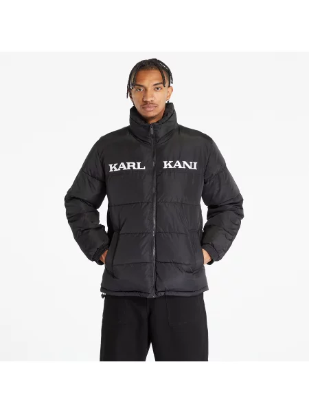 Bunda Karl Kani Retro Essential Puffer Jacket Black XL černá