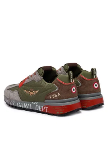 Sneakersy Aeronautica Militare Sivá zelená