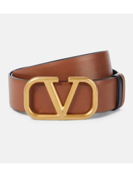 Curea Valentino Garavani din piele maro