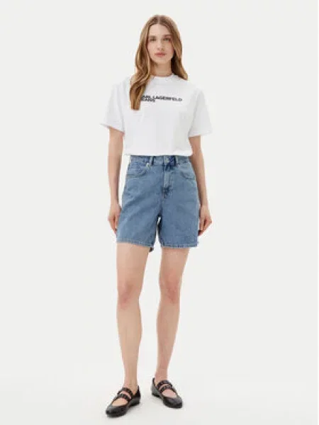 KARL LAGERFELD JEANS Tričko černá bílá