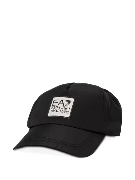 Șapcă Ea7 Emporio Armani cu autograf negru
