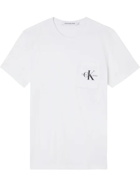 Calvin Klein Jeans Tričko / čierna biela