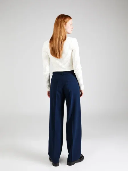 Soft Rebels Pantaloni cu dungă Vilja bleumarin
