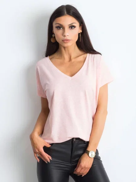 Tricou Basic Feel Good roz