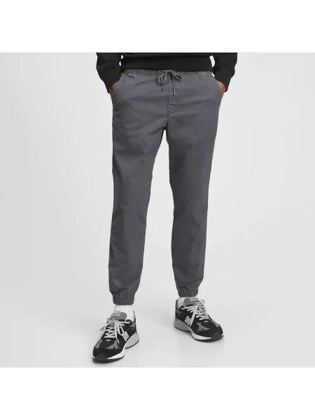 Kalhoty GAP V-Essential Jogger Dark Pearl S šedé