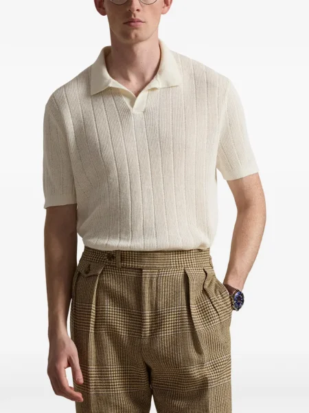 Ριγέ δερμάτινος κάλτσες Polo Ralph Lauren με κορδόνι μαύρο
