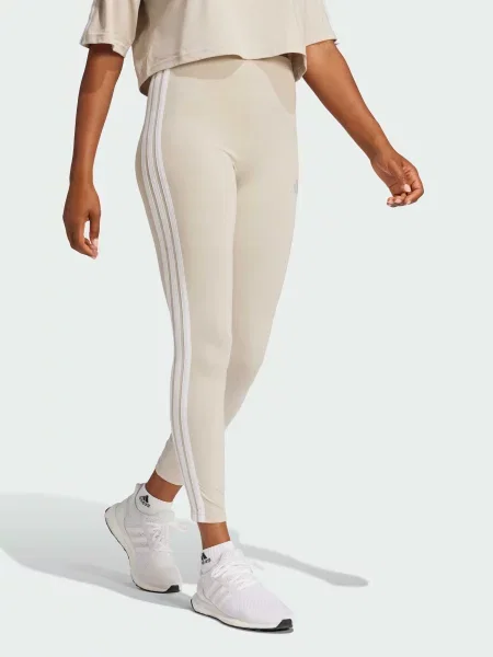 Леггинсы Adidas бежевые