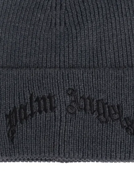 Căciulă Palm Angels cu broderie gri
