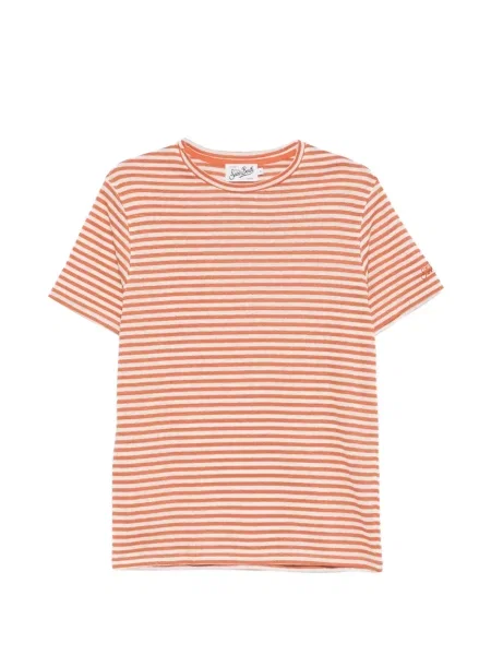 Tricou Mc2 Saint Barth cu dungi portocaliu