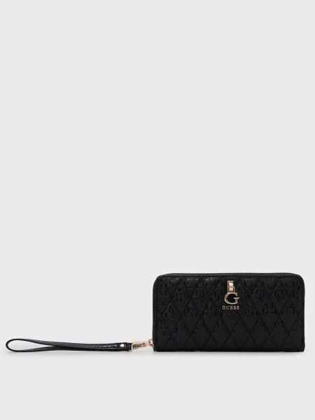 Кошелек Guess с принтом черный