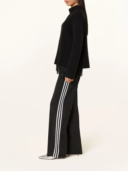 Tepláky adidas Fb Loose Track Pants Black/ White L bílé