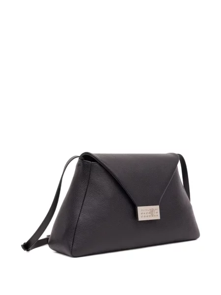 Geanta de piele Mm6 Maison Margiela din piele negru