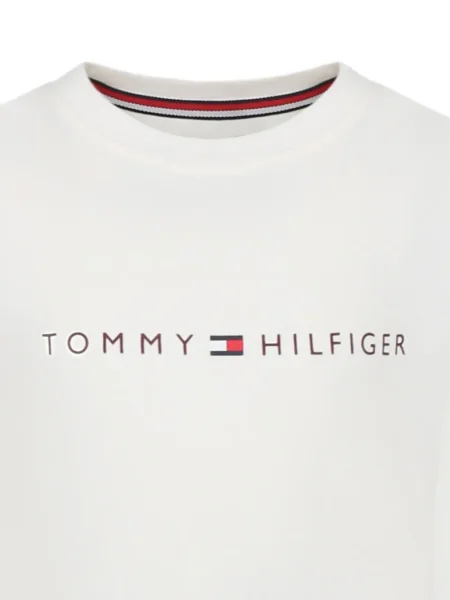 Piżama dziecięca Tommy Hilfiger biała