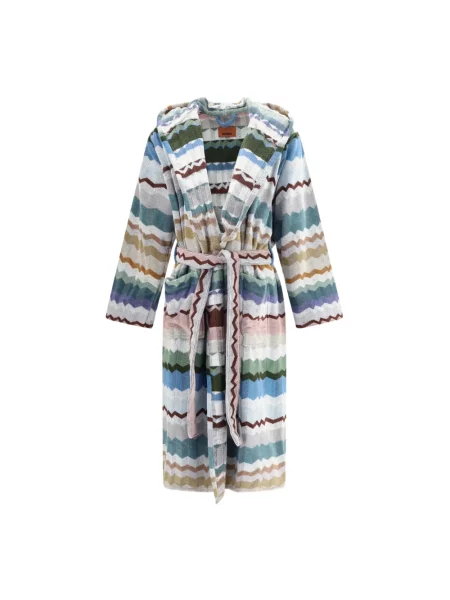 Szlafrok Missoni Home z kapturem frotte