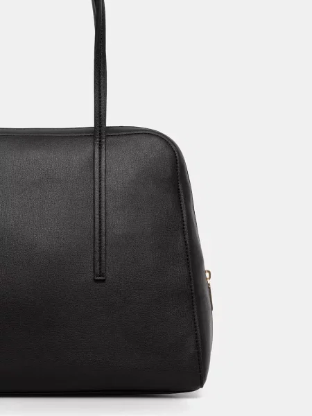 Műbőr shopper táska Calvin Klein fekete