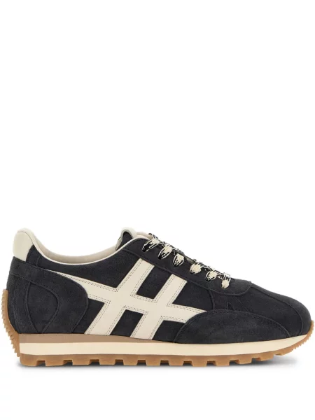 Sneakerși Hogan cu șireturi din dantelă albastru