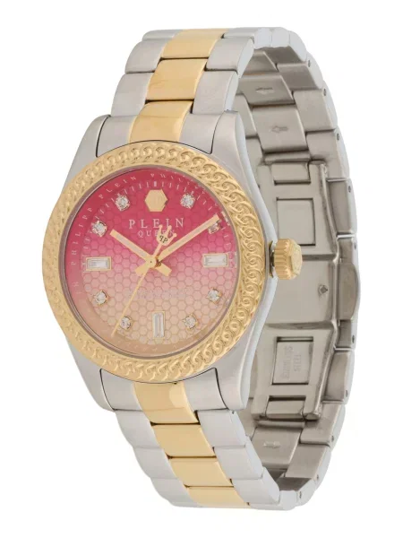 Philipp Plein Ceas analogic auriu / magenta / argintiu