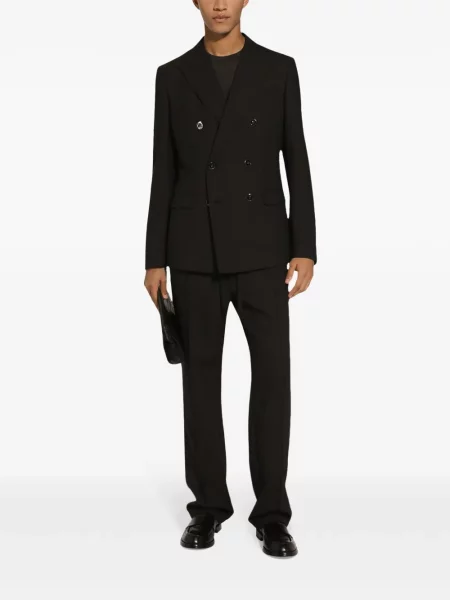Vilnonės bėgimas kelnės Dolce & Gabbana pilka