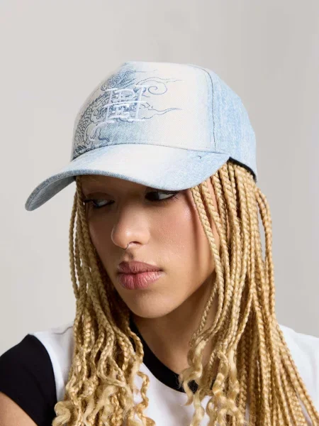 Ed Hardy Șapcă denim albastru