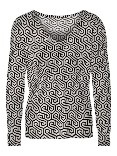 VERO MODA Bluză VMMERVE bej negru