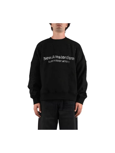 Bluza nierozpinana New Amsterdam Surf Association czarna