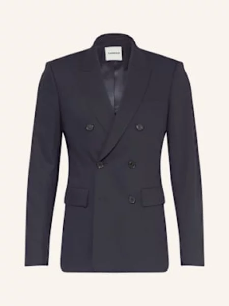 Sandro Marynarka Extra Slim Fit blau granatowa