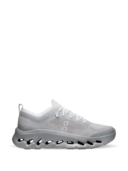 Sneakerși On cu șireturi din dantelă gri