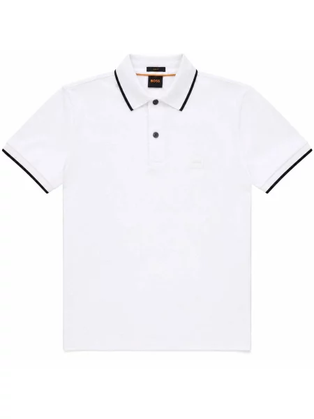 Tricou polo Boss alb
