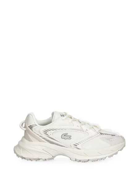 Sneakerși Lacoste cu autograf alb