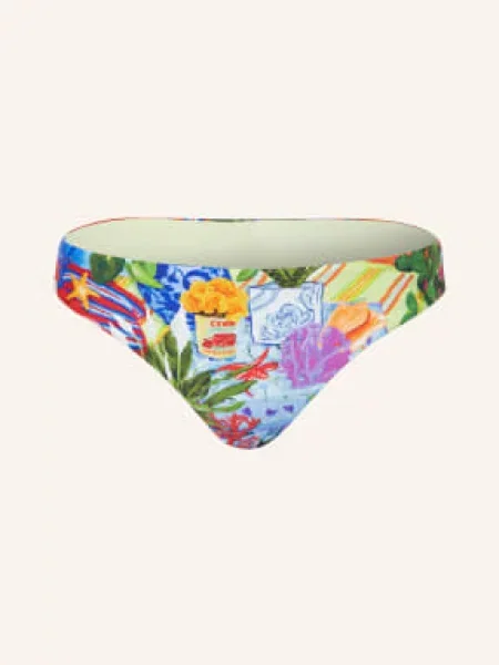 Seafolly Podstawowe Figi Bikini La Boca blau czerwony