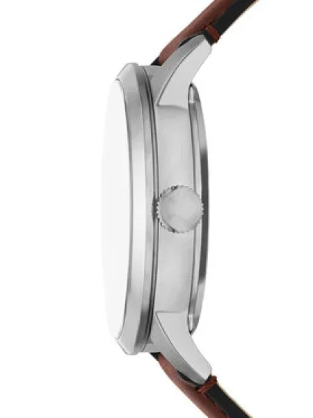 FOSSIL Analógové hodinky TOWNSMAN modrá strieborná hnedá