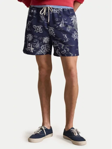 Polo Ralph Lauren Kopalne hlače Mornarsko modra