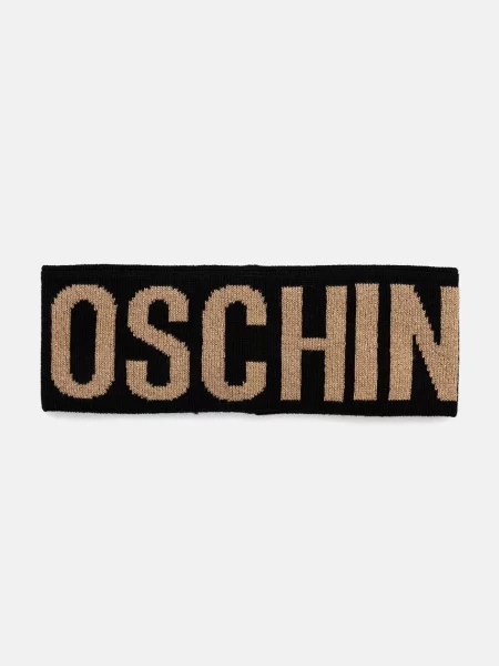Gyapjú sapka Moschino fekete